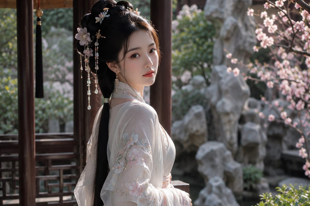 樱花美图花园场景图片适合放在哪些栏目配图
